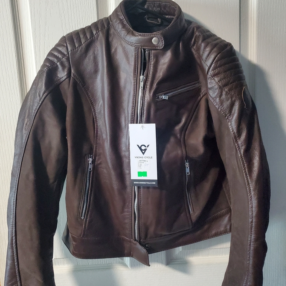 leather armored jacket
